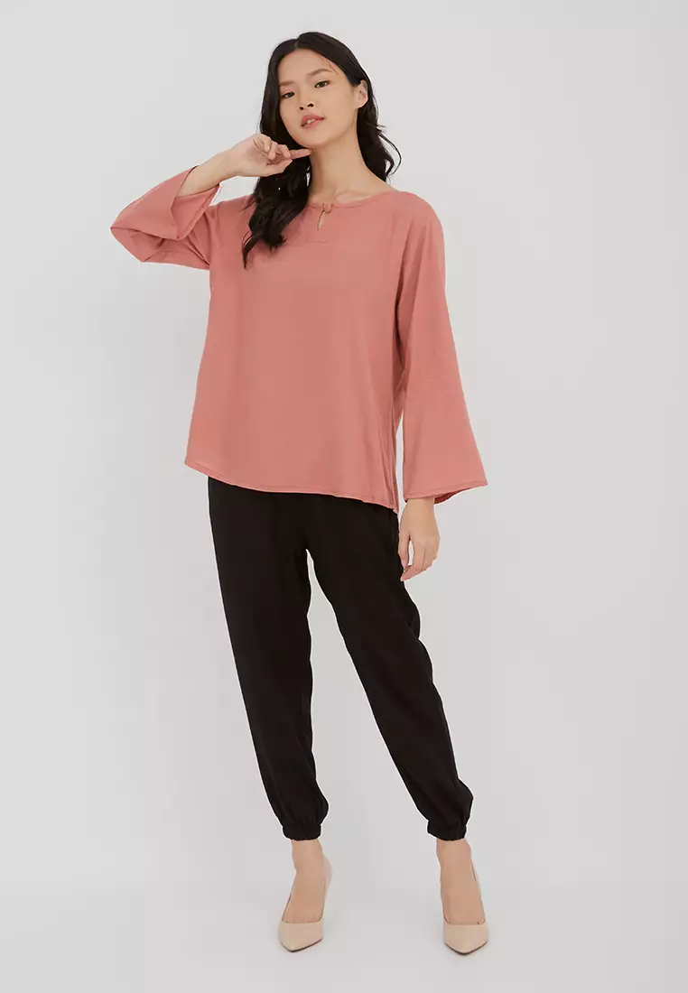 Yura Peach Blouse