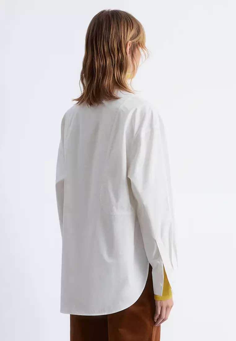 長款企領棉質恤衫