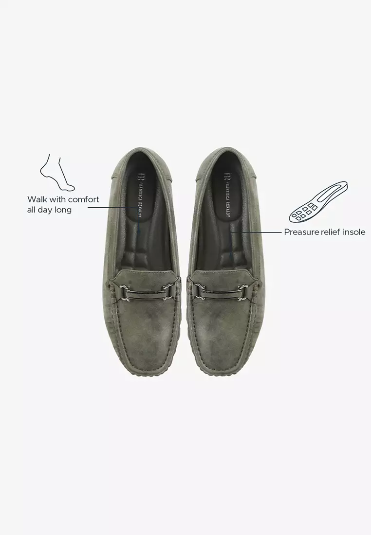 Sepatu Bustong Mules Slip on Wanita L.Hiroko 01 Green