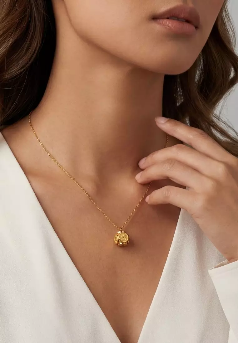 Joyful Peace Necklace in Gold