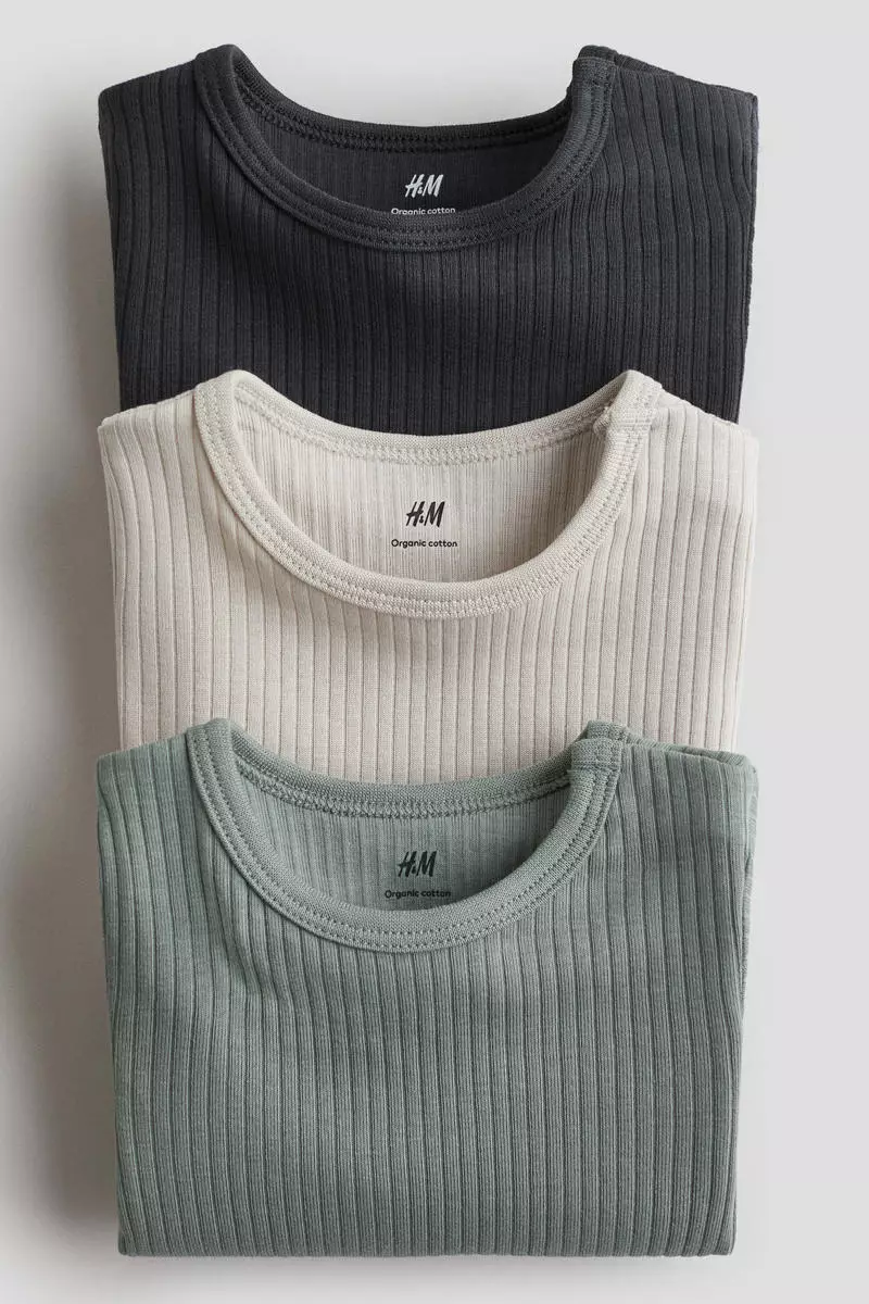 3-pack ribbed bodysuits