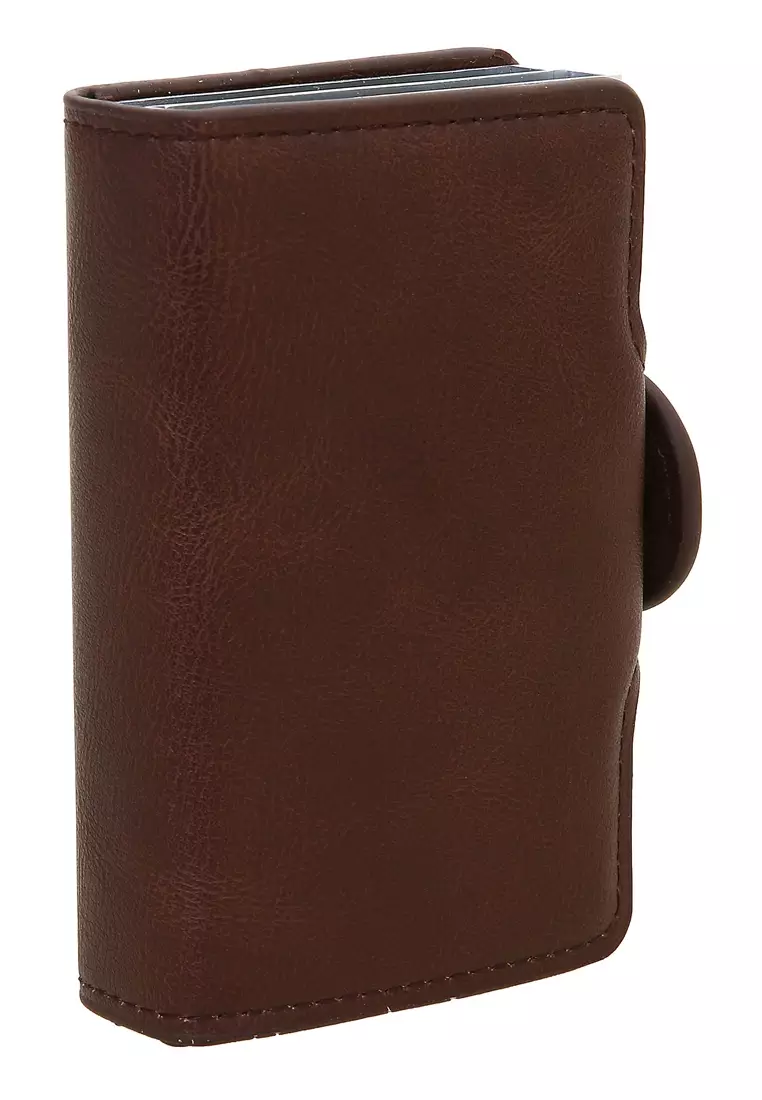 Zackly Dompet Kartu Fashion 24 Slot Material Kulit Leather ORIGINAL - Brown