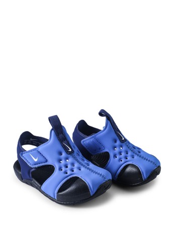 nike blue sunray protect sandals