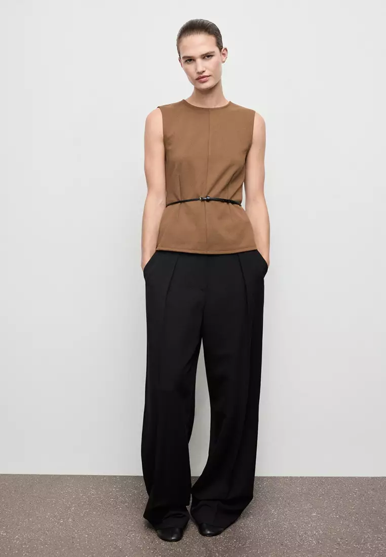 Fitted Top with Wide Straps