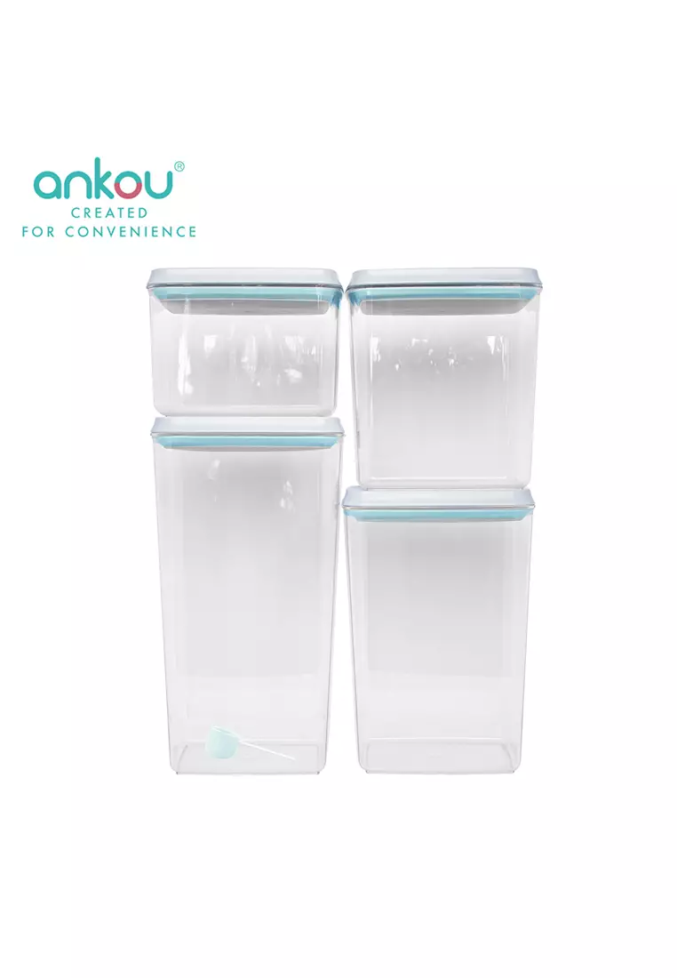 Ankou ankou airtight food storage container - 7 pcs one button