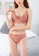 ZITIQUE pink Women's Ribbon Lace Breathable Lingerie Set (Bra And Underwear) with Steel Ring - Pink A5D9EUS9929908GS_5