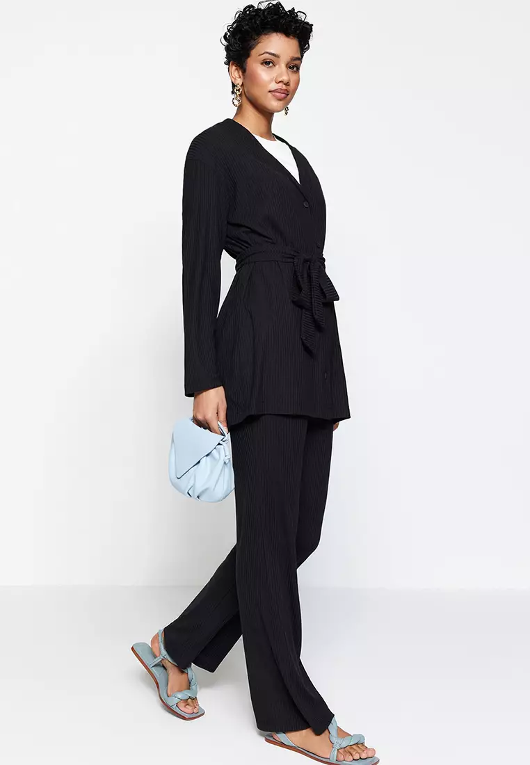 MODEST Rib Tunic & Pants Suit