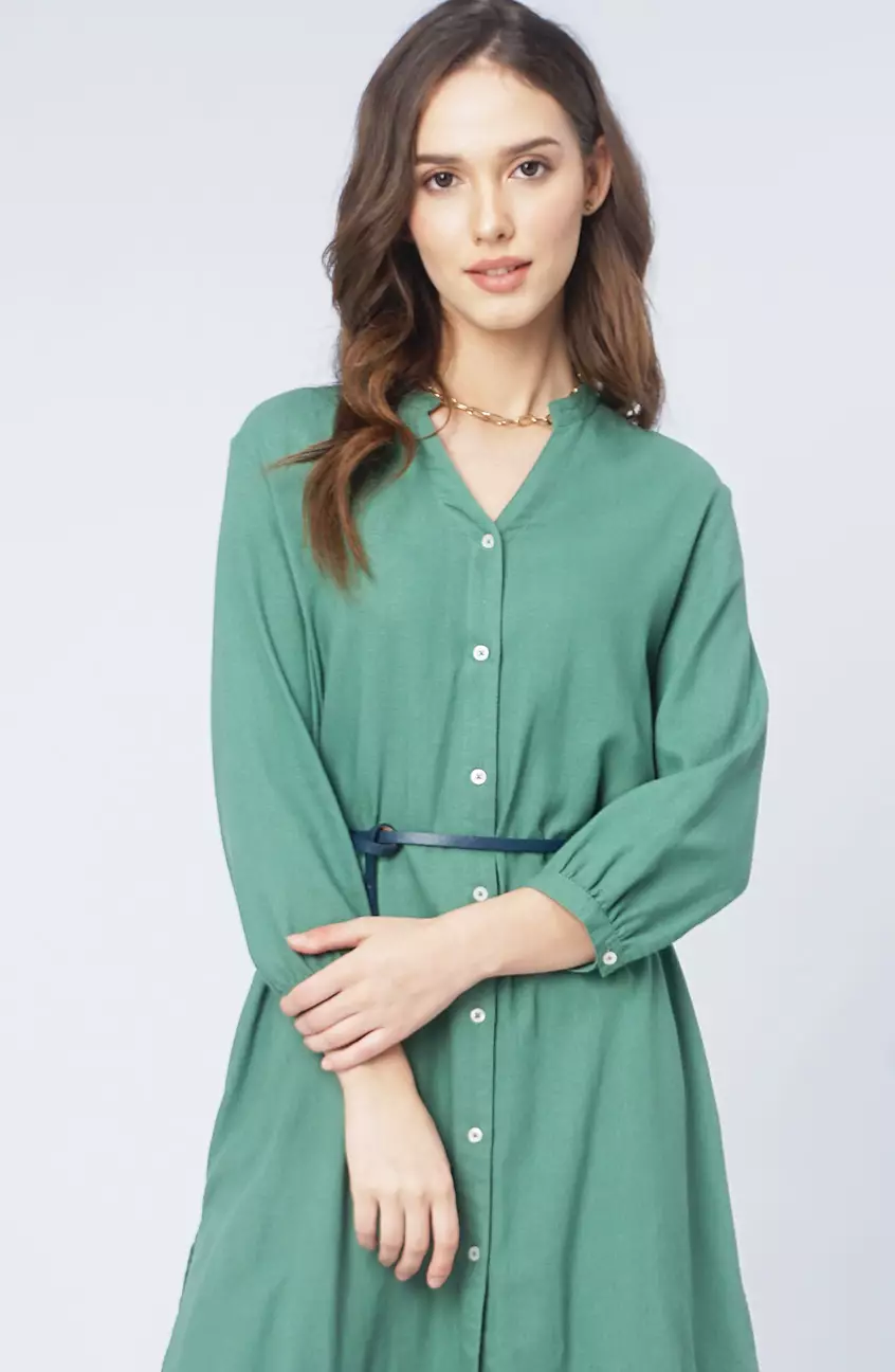 Dress Antie Dusty Green