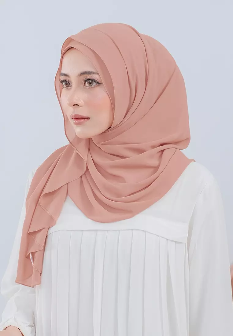 HIJAB INSTAN LUBNA - PEACH