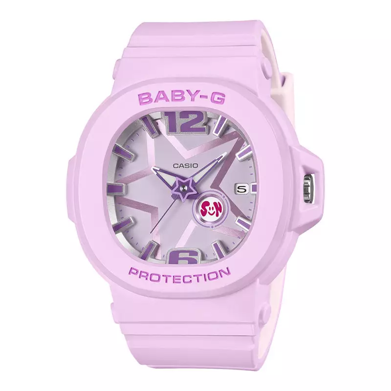 Jam Tangan Wanita Casio Baby-G BGA-10D-6ADR Pop Spacious Series Analog Dial Purple Resin Band