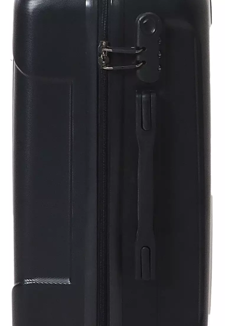 Carlton Koper Hardcase Unisex Size 20 Inch Suitcase Combination Lock Material ABS+PVC Coated ORIGINAL - Black