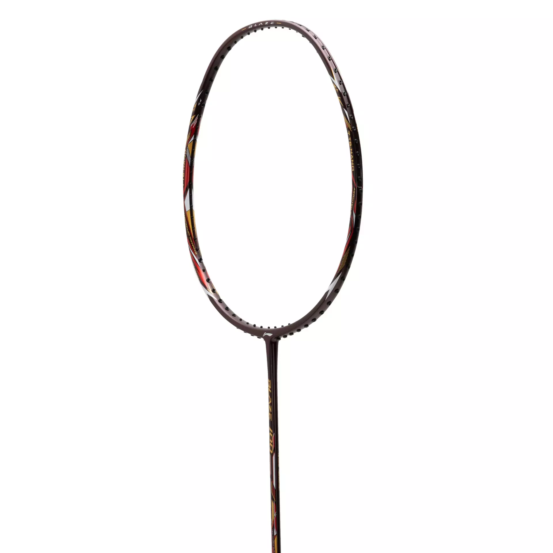 Li-Ning Badminton Racket Blaze 100 84 Grams - Merlot/Gold/Red