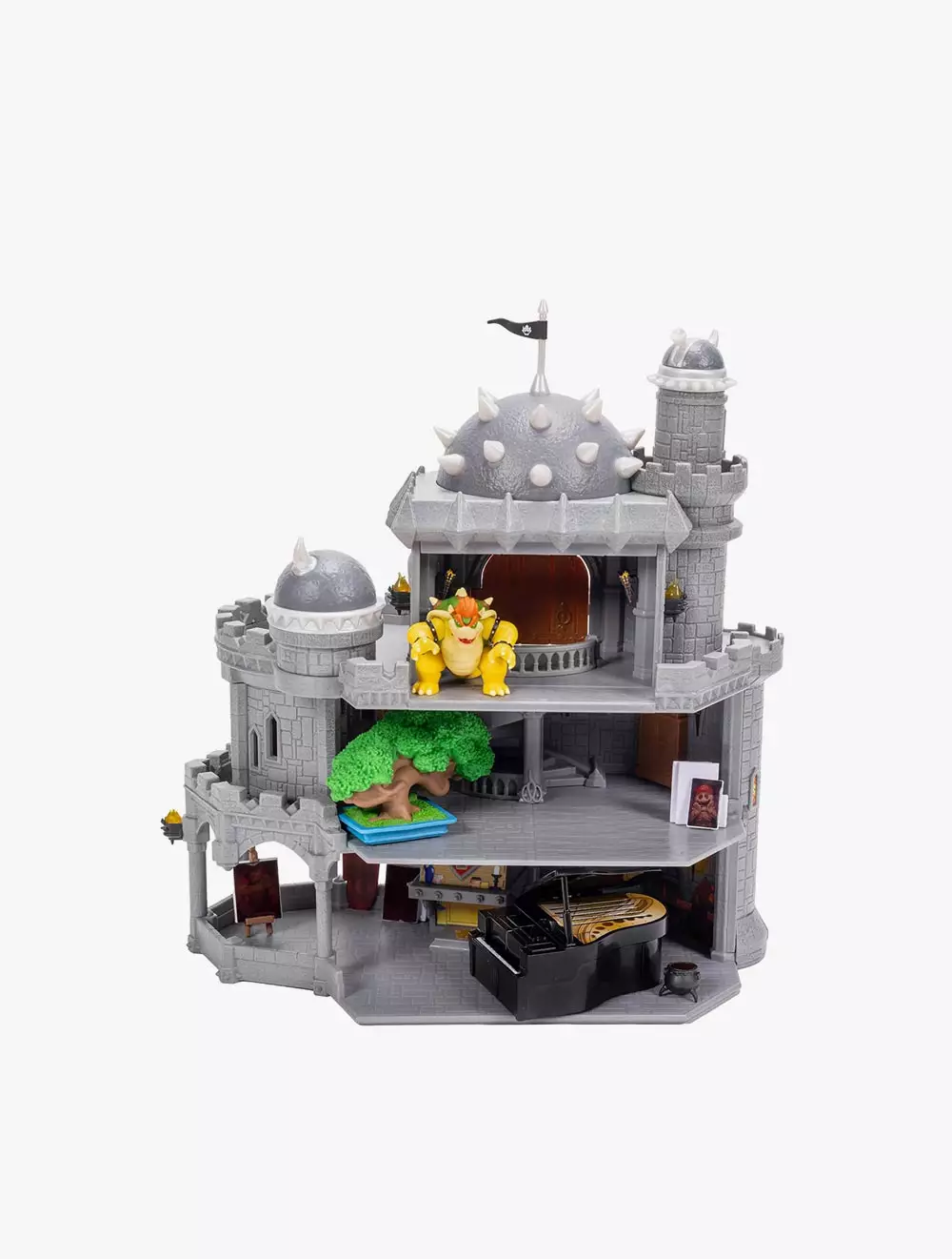 The Super Mario Galaxy Movie – Deluxe Bowser Castle Playset with 1.5” Bowser Figure, Piano, Bonsai T - SM8432254