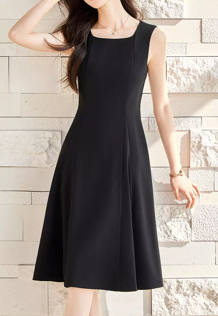 Slim Fit Sleeveless Dress YGH-EQ955