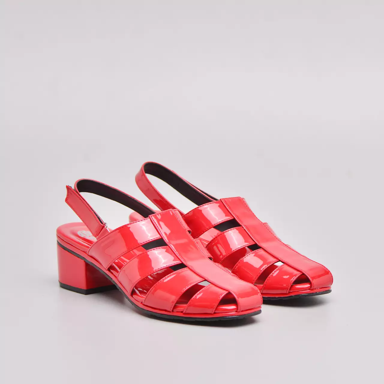 Elika Heels Patent Red