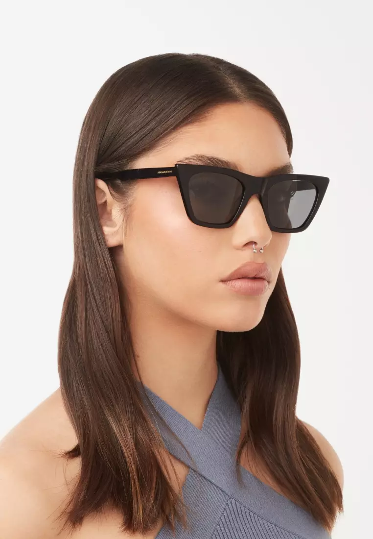 HAWKERS Black HYPNOSE Sunglasses for Men and Women. Official Product Designed In Spain