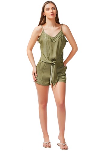London Rag green Lazy Day Off Tiw Down Cami Top in Olive Green 9B070AA5569B1CGS_1