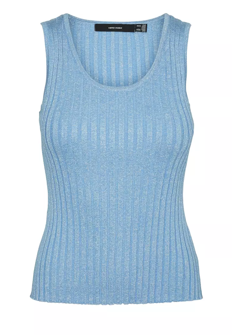Sleeveless U-Neck Top