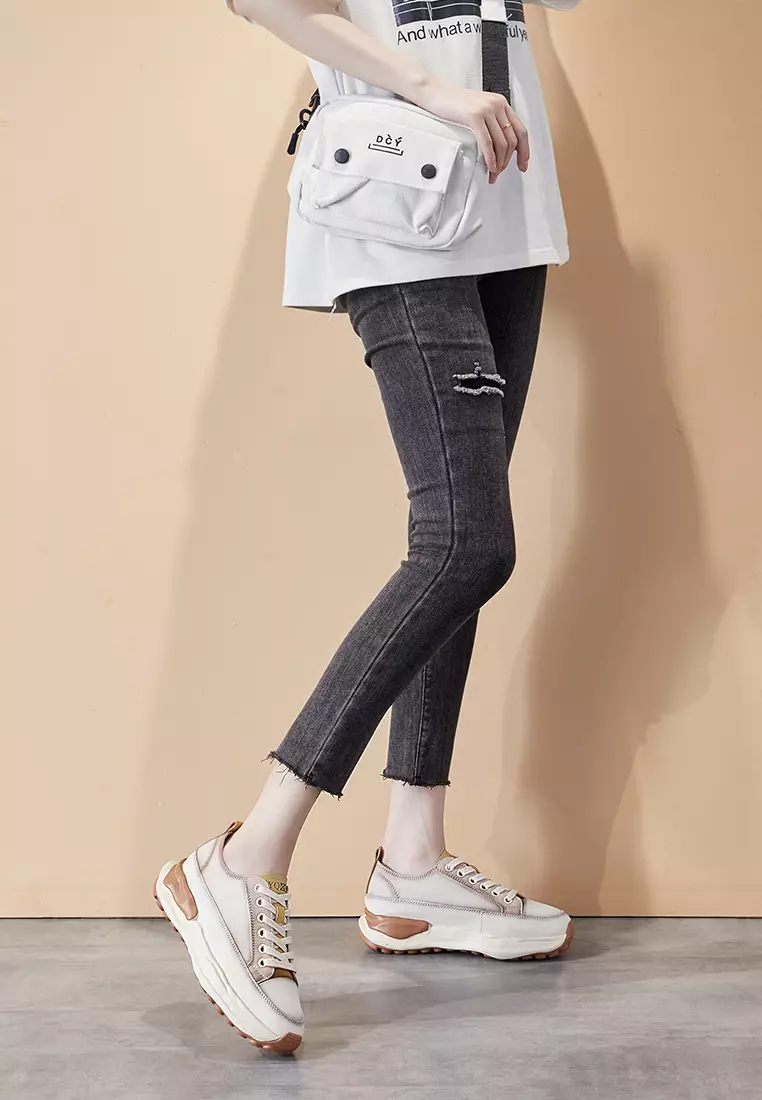 Suede Patchwork Contrast-color Sneakers RX6616