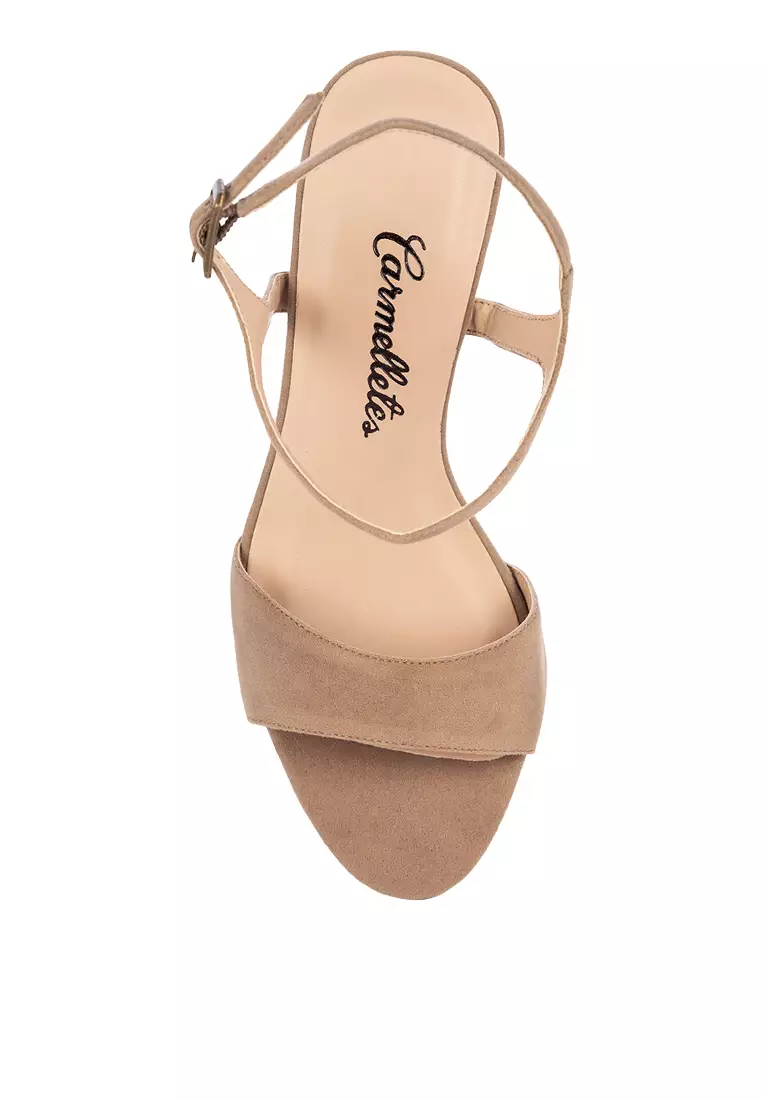 Suede Ankle Strap Heels