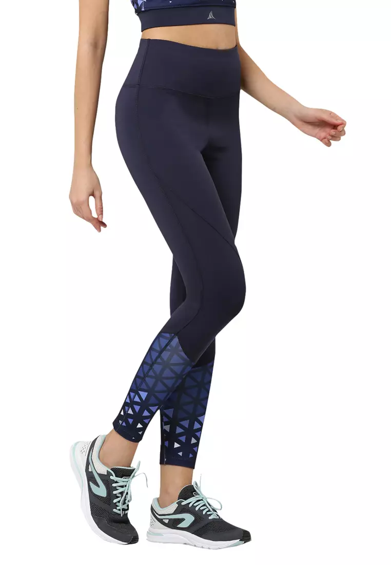 Buy Fitleasure Fitleasure High Waist Diamond Coord Navy Training/Running  Legging 2024 Online