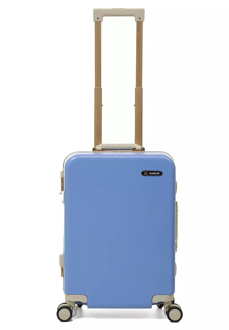 Carlton Tas Koper Alumunium Frame Size 20 Inch Travel Bag Unisex Large Compartment TSA Lock Material Polycarbonate ORIGINAL - Blue