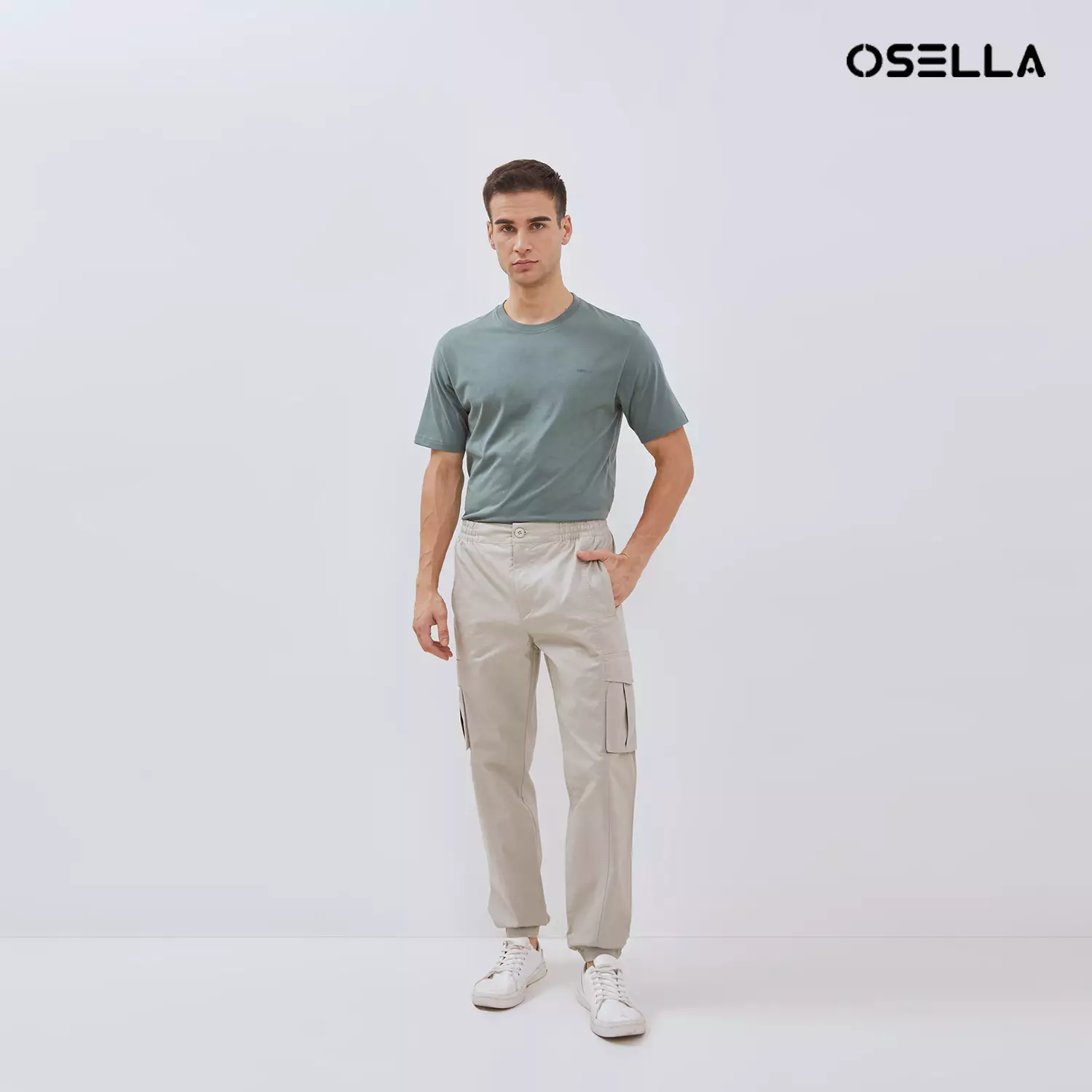 [NEW] Osella Travis Long Cargo Jogger Pants In Fog 2087400645 | Celana Jogger Panjang Pria