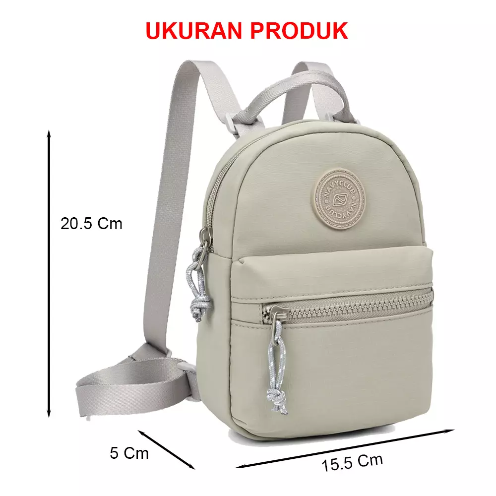 Navy Club Two Way Tas Ransel Kasual Weylin - Backpack Daypack Sling bag Tas Ransel Mini Tas Wanita