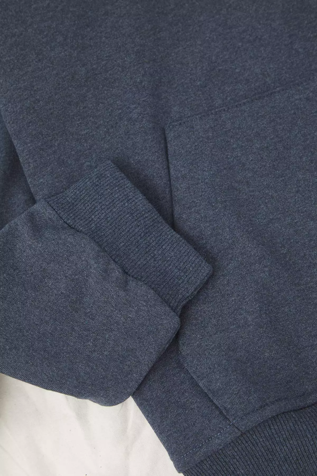 Indigo Oversize/Wide Cut Hooded Fleece/Warm Sweatshirt