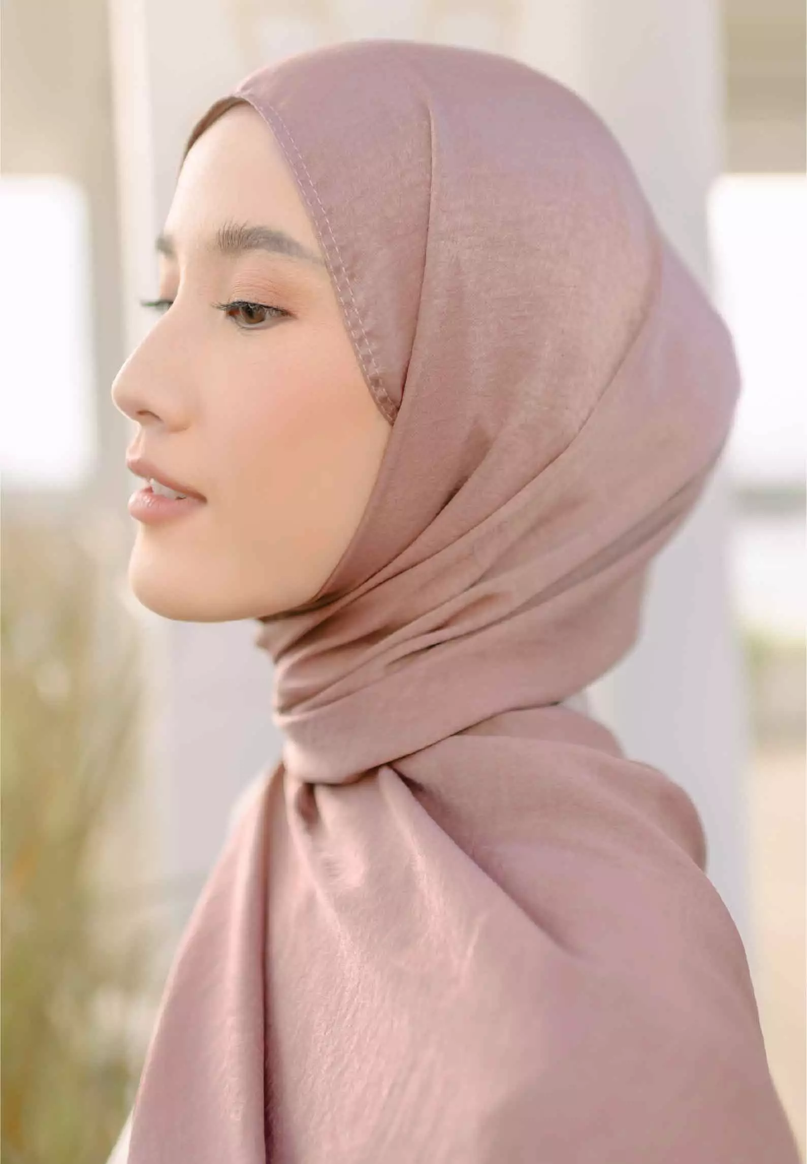 Kian Shawl Dark Nude Pink