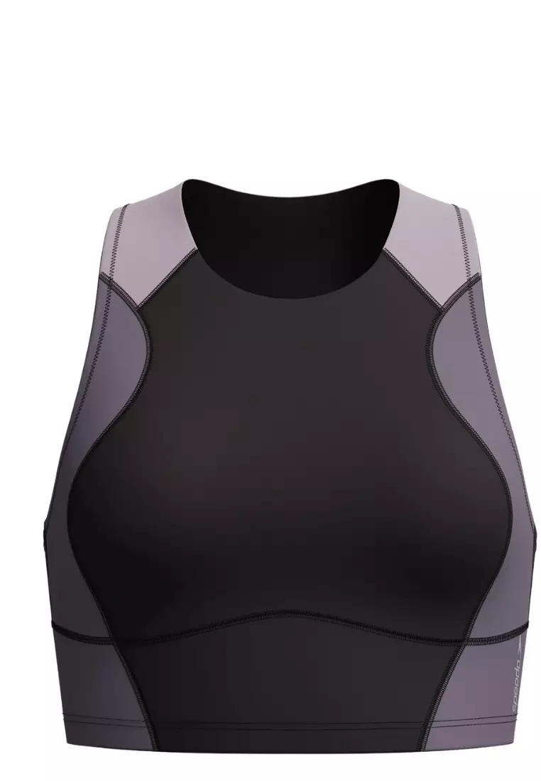 Biofuse Anthracite Racerback Crop Top