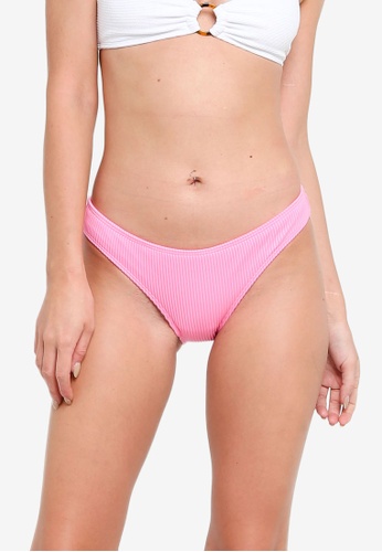Hollister pink Rib Bikini Tops 474A2US84121F4GS_1
