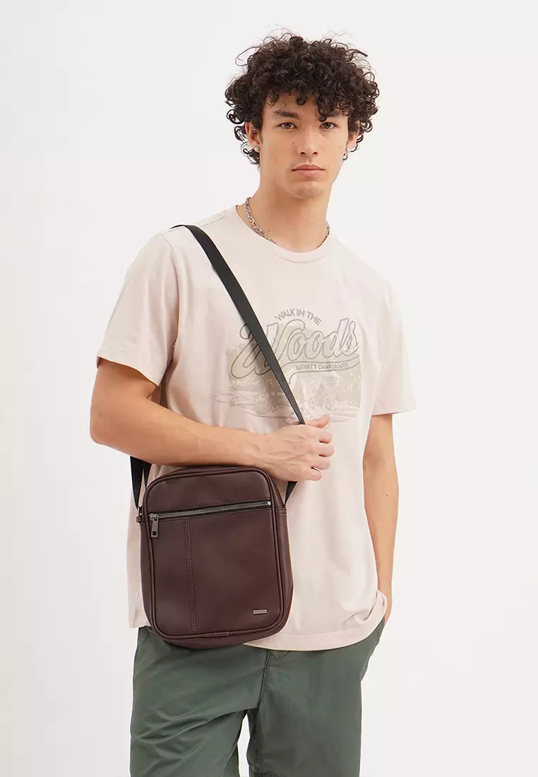 Pu leather sling bag best sale