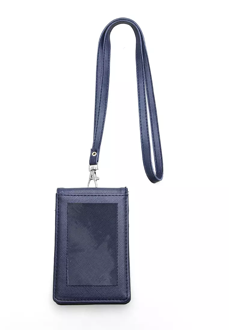 Azka Card Holder Two Side Bentuk Simple dan Minimalis - Biru Navy