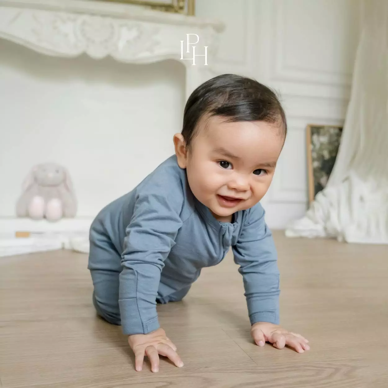 Little Palmerhaus - Jumper Panjang Bayi (Baby Sleepsuit 17.0) Heaven Blue