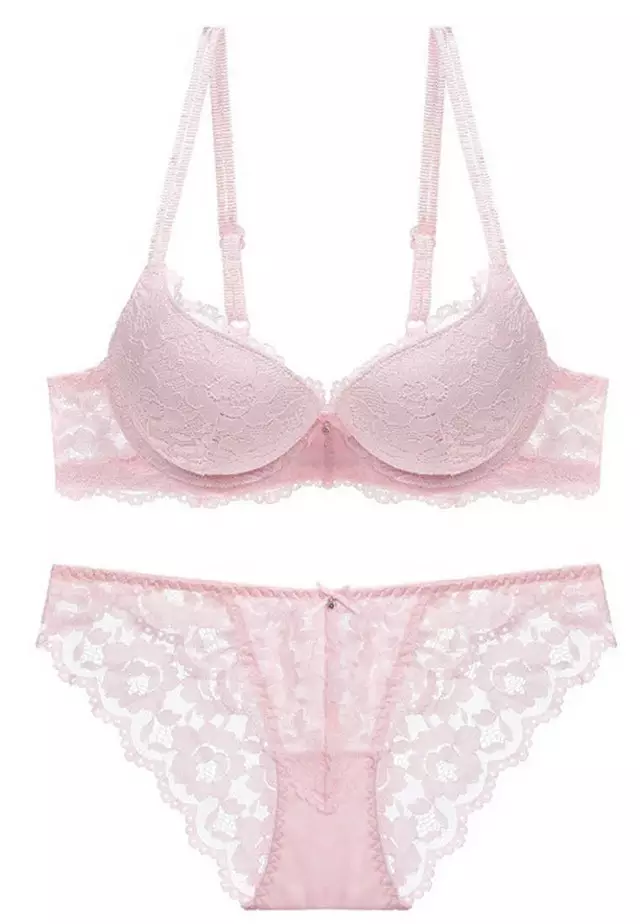 Sunnydaysweety Lace Underwire Bra with Panty Set CA123114PI 2024 Buy