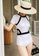 Sunnydaysweety white Little Fragrant Shoulder Color Matching Girl One-Piece Swimsuit A21071405W 02F94US398A9E4GS_3