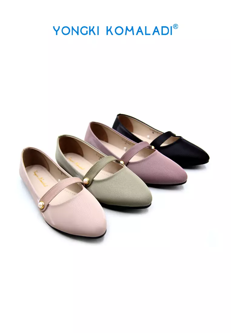 YONGKI KOMALADI FLAT SHOES OL-EJM-810 KREM