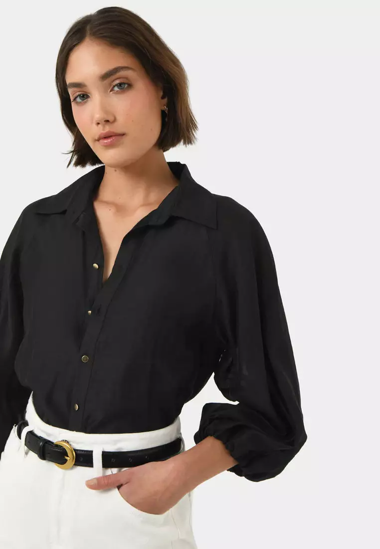 Giulia Gold Button Blouse