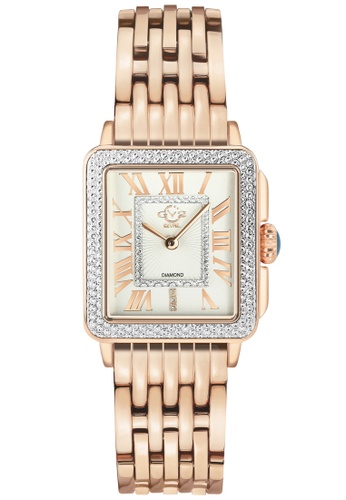 Gevril gold GV2 Padova Women's 12310B Silver Dial Rose Gold Stainless Steel Diamond Watch 3FD48AC3698F3BGS_1