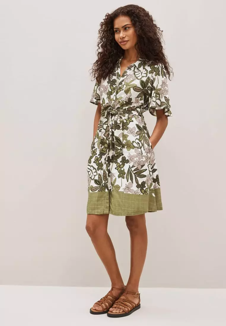 Buy NEXT Mini Angel Sleeve Shirt Dress 2024 Online ZALORA Singapore
