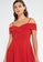 Ashley Collection red Strappy Cold Shoulder Dress 17EE6AA390125DGS_4