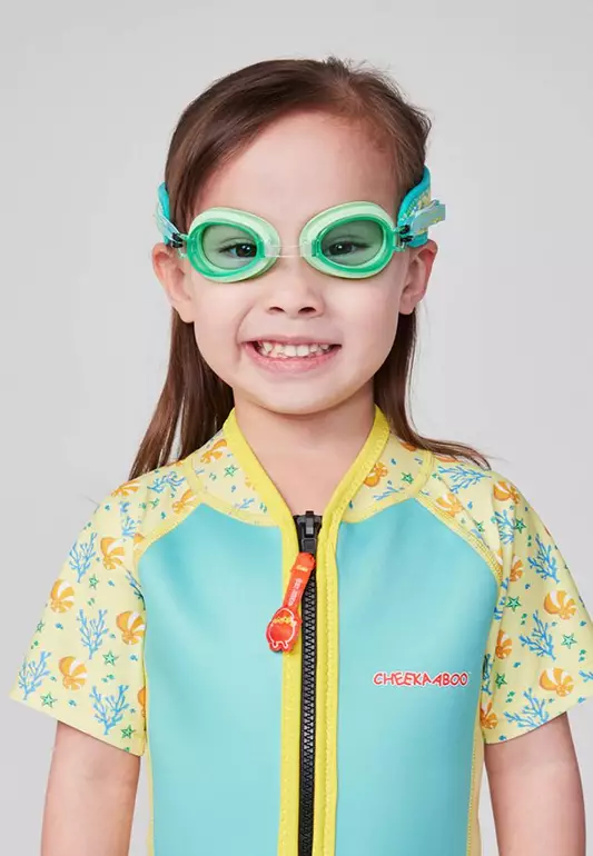 Booggles Swim Goggles with Reversible Neoprene Strap
