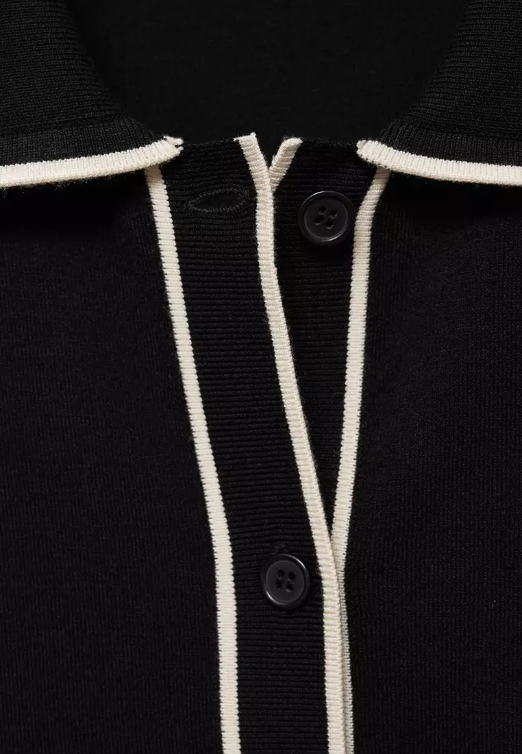 Buy Mango Oversized Cardigan With Contrast Trims Online | ZALORA Malaysia