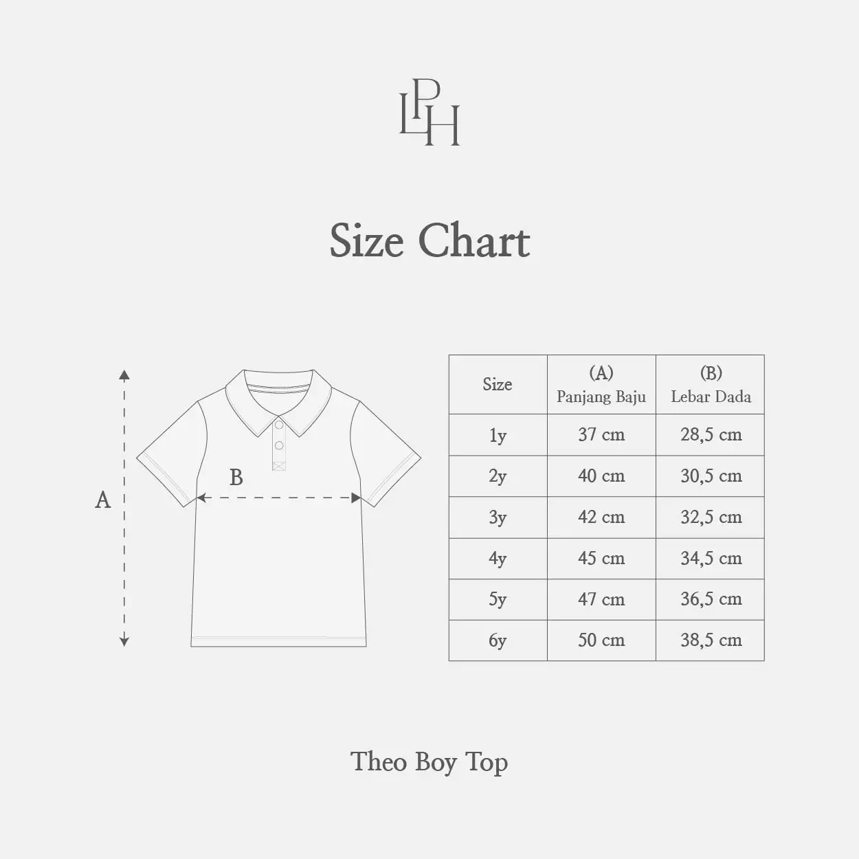 Little Palmerhaus - Theo Boy Top (Kaos Polo Anak Laki-laki) Medieval Blue