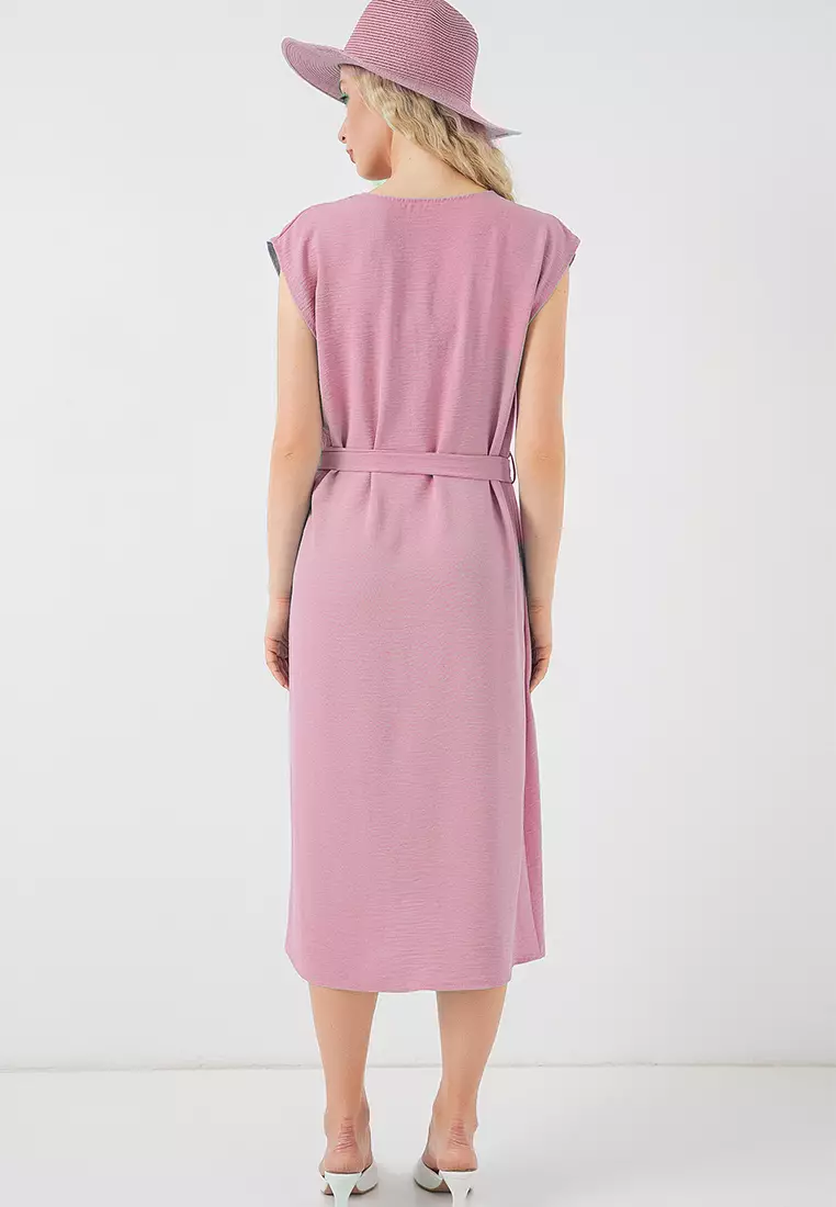 Sleeveless Belted Aerobin Dress