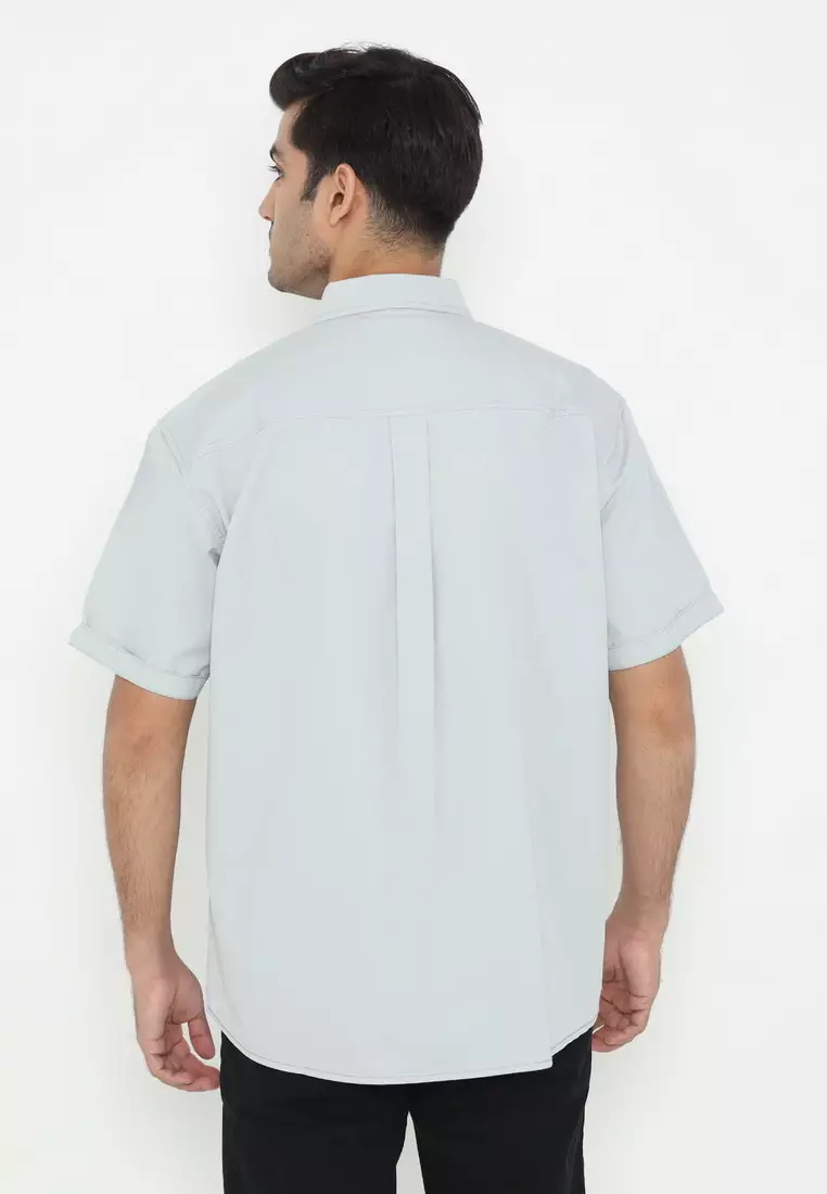 POLICE Kemeja Polos Cotton Regular Fit Pria