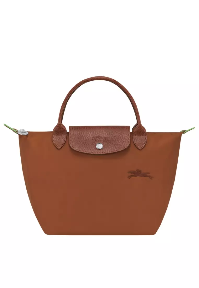 Longchamp Le Pliage Green S Handbag Cognac