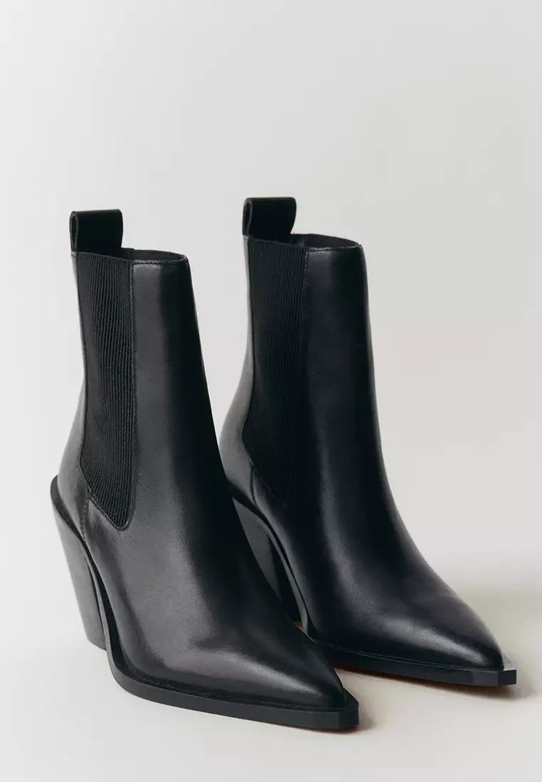 Mango velvet boots best sale