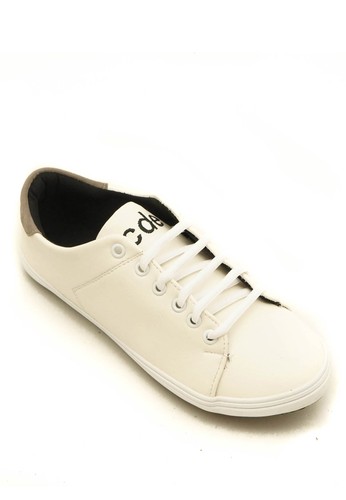 Clean Cut '89 Men Sneakers White with Gray Heel
